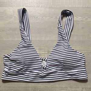 Striped bikini top